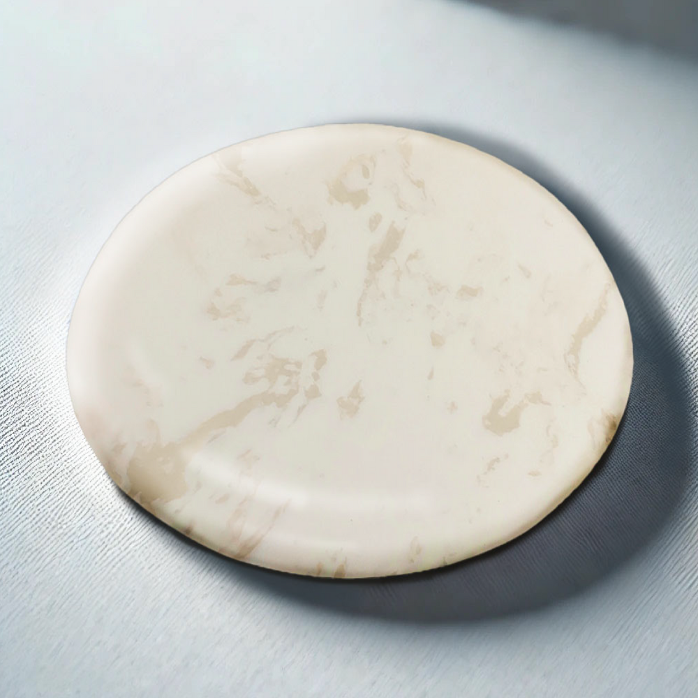 Personalized Circle Marble Coasters